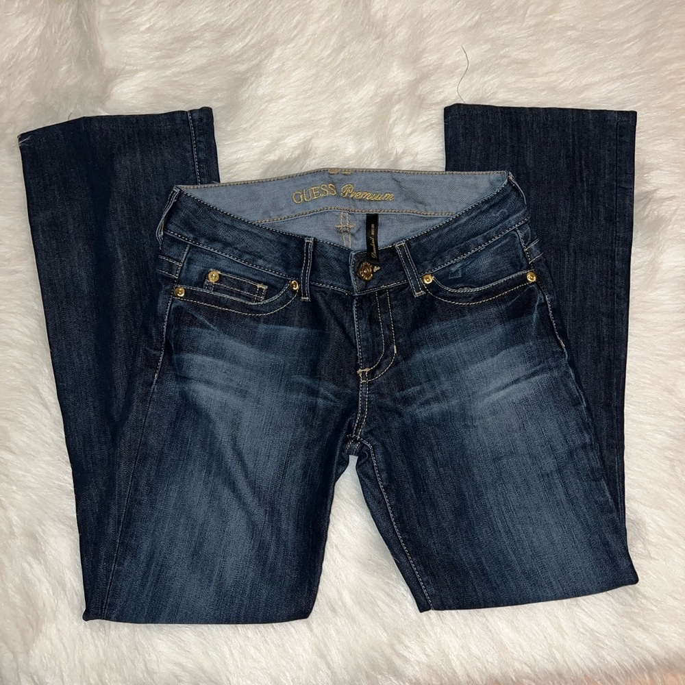 Guess Women's Dark Blue Straight Leg Jeans